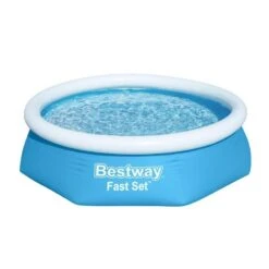 Bestway - Fast Set - Piscine Gonflable - 244x61 Cm - Ronde -Bestway bestway fast set piscine gonflable 244x61 cm ronde 2