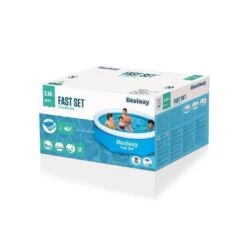 Bestway - Fast Set - Piscine Gonflable - 244x61 Cm - Ronde -Bestway bestway fast set piscine gonflable 244x61 cm ronde 3