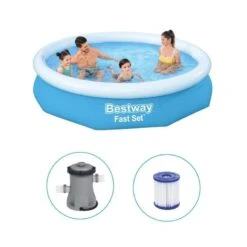 Bestway - Fast Set - Piscine Gonflable - 305x66 Cm - Ronde