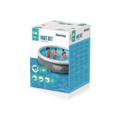 Bestway - Fast Set - Piscine Gonflable - 366x76 Cm - Impression Rotin - Ronde 10 Bestway - Fast Set - Piscine Gonflable - 366x76 Cm - Impression Rotin - Ronde -Bestway bestway fast set piscine gonflable 366x76 cm impression rotin ronde 3