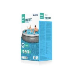 Bestway - Fast Set - Piscine Gonflable - 396x84 Cm - Ronde -Bestway bestway fast set piscine gonflable 396x84 cm ronde 3