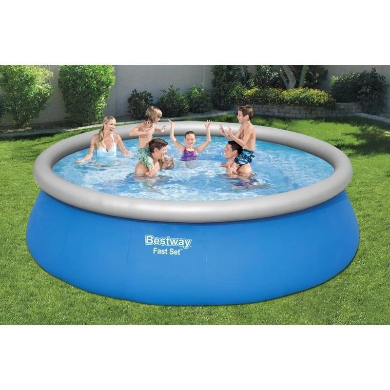 Bestway - Fast Set - Piscine Gonflable - 457x122 Cm - Ronde 2 Bestway - Fast Set - Piscine Gonflable - 457x122 Cm - Ronde – Image 2