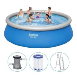 Bestway - Fast Set - Piscine Gonflable - 457x122 Cm - Ronde