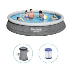 Bestway - Fast Set - Piscine Gonflable - 457x84 Cm - Ronde