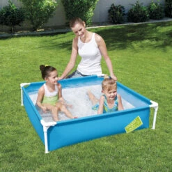 Bestway Ma Première Piscine à Cadre Carré 122 Cm