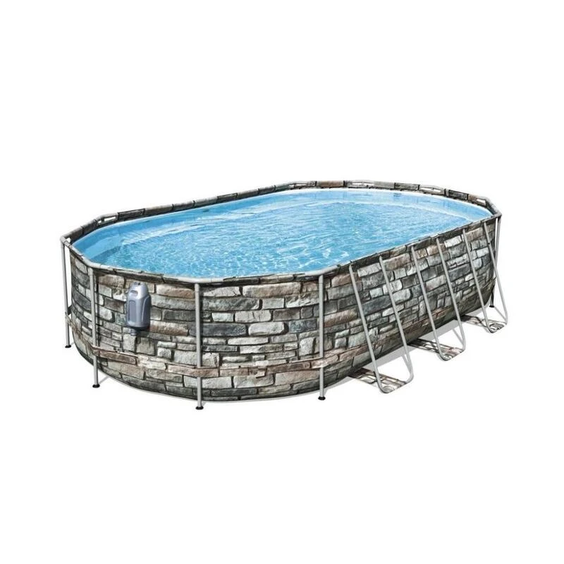 Bestway Piscine Power Steel Swim Vista - Forfait Piscine - 610x366x122 Cm 2 Bestway Piscine Power Steel Swim Vista - Forfait Piscine - 610x366x122 Cm – Image 2