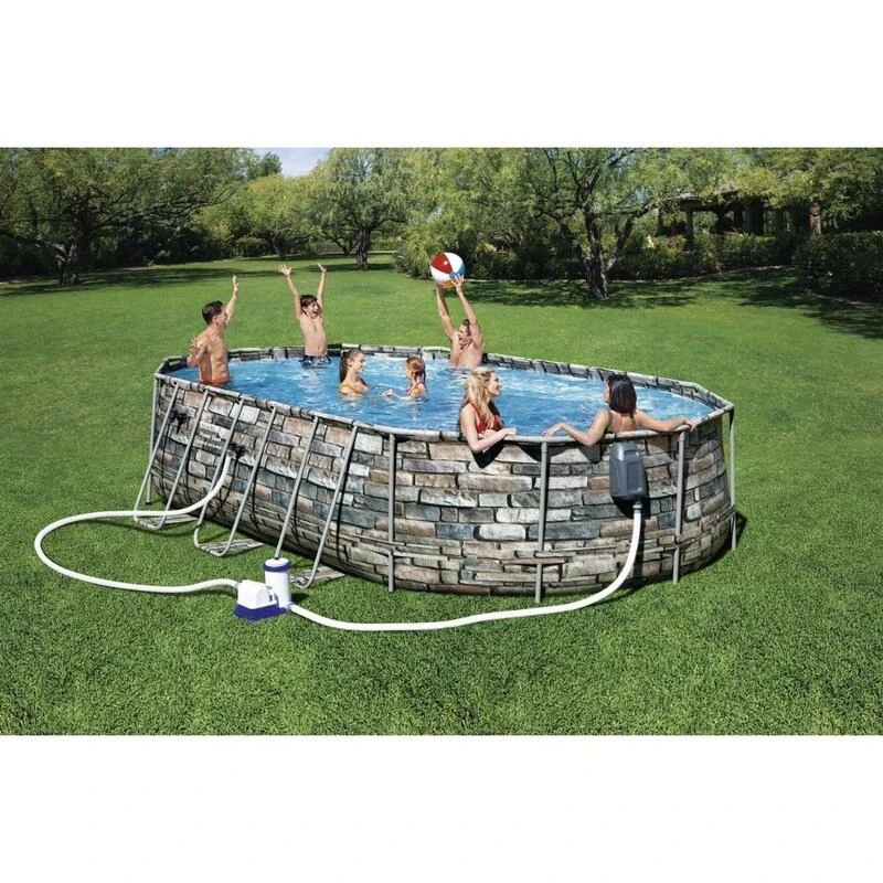 Bestway Piscine Power Steel Swim Vista - Forfait Piscine - 610x366x122 Cm 3 Bestway Piscine Power Steel Swim Vista - Forfait Piscine - 610x366x122 Cm – Image 3