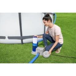 Bestway - Pompe à Filtre 58675 - 5.678 Litres Par Heure - Transparent -Bestway bestway pompe a filtre 58675 5678 litres par heure transparent 6