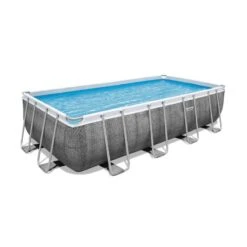 Bestway - Power Steel - Piscine Tubulaire - 549x274x122 Cm - Impression Rotin -Bestway bestway power steel piscine tubulaire 549x274x122 cm impression rotin 2