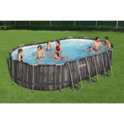 Bestway -Bestway bestway power steel piscine tubulaire 610x366x122 cm rectangulaire 1