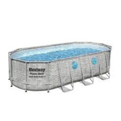Bestway - Power Steel Swim Vista - Piscine Tubulaire - 549x274x122 Cm - Pierre -Bestway bestway power steel swim vista piscine tubulaire 549x274x122 cm pierre 2