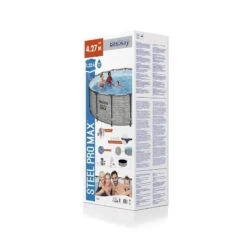 Bestway - Steel Pro MAX - Piscine Tubulaire - 427x122 Cm - Imprimé Pierre -Bestway bestway steel pro max piscine tubulaire 427x122 cm imprime pierre 3