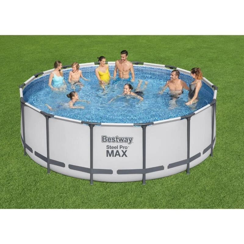 Bestway - Steel Pro MAX - Piscine Tubulaire - 427x122 Cm - Ronde 2 Bestway - Steel Pro MAX - Piscine Tubulaire - 427x122 Cm - Ronde – Image 2