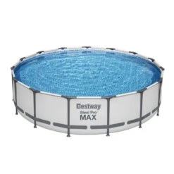 Bestway - Steel Pro MAX - Piscine Tubulaire - 457x107 Cm - Ronde -Bestway bestway steel pro max piscine tubulaire 457x107 cm ronde 2