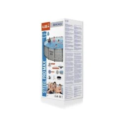 Bestway - Steel Pro MAX - Piscine Tubulaire - 488x122 Cm - Imprimé Pierre -Bestway bestway steel pro max piscine tubulaire 488x122 cm imprime pierre 3