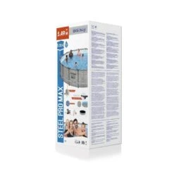 Bestway - Steel Pro MAX - Piscine Tubulaire - 549x122 Cm - Imprimé Pierre -Bestway bestway steel pro max piscine tubulaire 549x122 cm imprime pierre 3