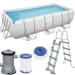 Bestway 32 Kit Piscine Bestway POWER STEEL FRAME POOL404x201x100cm