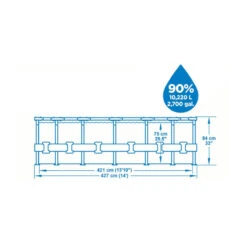 Kit Piscine Bestway STEEL PRO FRAME POOLS Ø427 -Bestway kit piscine bestway steel pro frame pools o427 3