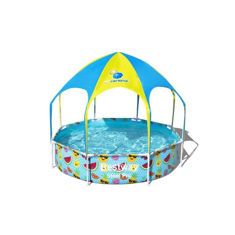 Ø 244 X 51 Cm Bestway Splash-in-Shade Piscine 1 Ø 244 X 51 Cm Bestway Splash-in-Shade Piscine