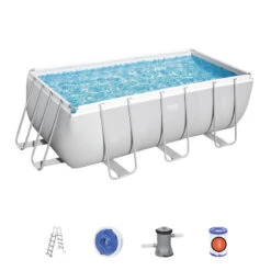 Piscine Bestway POWER STEEL 412x201x122cm Cartouche