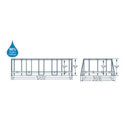 Piscine Bestway Power Steel Frame 549x274x122cm -Bestway piscine bestway power steel frame 549x274x122cm 3