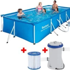 Piscine Bestway SPLASH FRAME POOL400x211x81cm Cartouche -Bestway piscine bestway splash frame pool400x211x81cm cartouche 4
