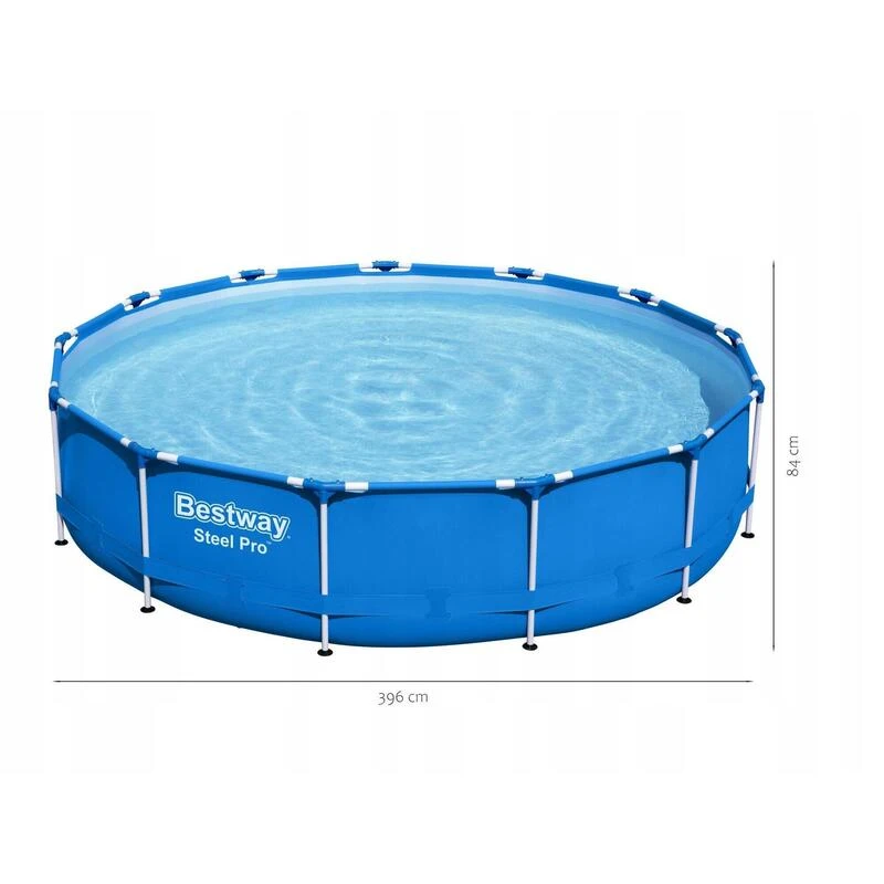 Piscine Bestway STEEL PRO FRAME POOL Ronde Ø396x76cm 3 Piscine Bestway STEEL PRO FRAME POOL Ronde Ø396x76cm – Image 3