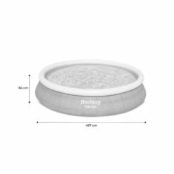 Bestway Piscine Gonflable Hors Sol Grise Ronde 457x84cm | Sweeek 9 Bestway Piscine Gonflable Hors Sol Grise Ronde 457x84cm | Sweeek -Bestway piscine gonflable hors sol grise ronde 457x84cm sweeek 4