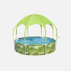 Bestway Piscine Hors Sol Avec Parasol Et Brumisateur Intégré | Sweeek