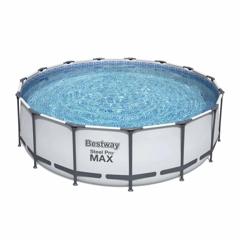 Bestway Piscine Tubulaire Hors Sol Come Grise, Ronde 457x122cm Avec Pompe De 2 Bestway Piscine Tubulaire Hors Sol Come Grise, Ronde 457x122cm Avec Pompe De – Image 2