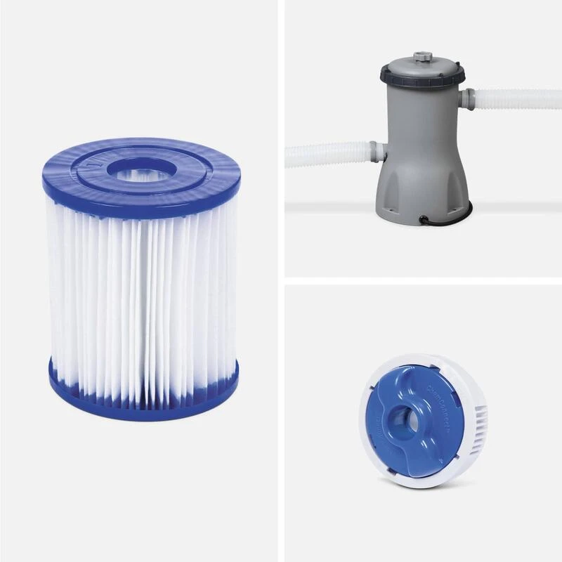 Bestway Piscine Tubulaire Hors Sol Vostok Gris Foncé , Rectangulaire 4x2m Avec 4 Bestway Piscine Tubulaire Hors Sol Vostok Gris Foncé , Rectangulaire 4x2m Avec – Image 4