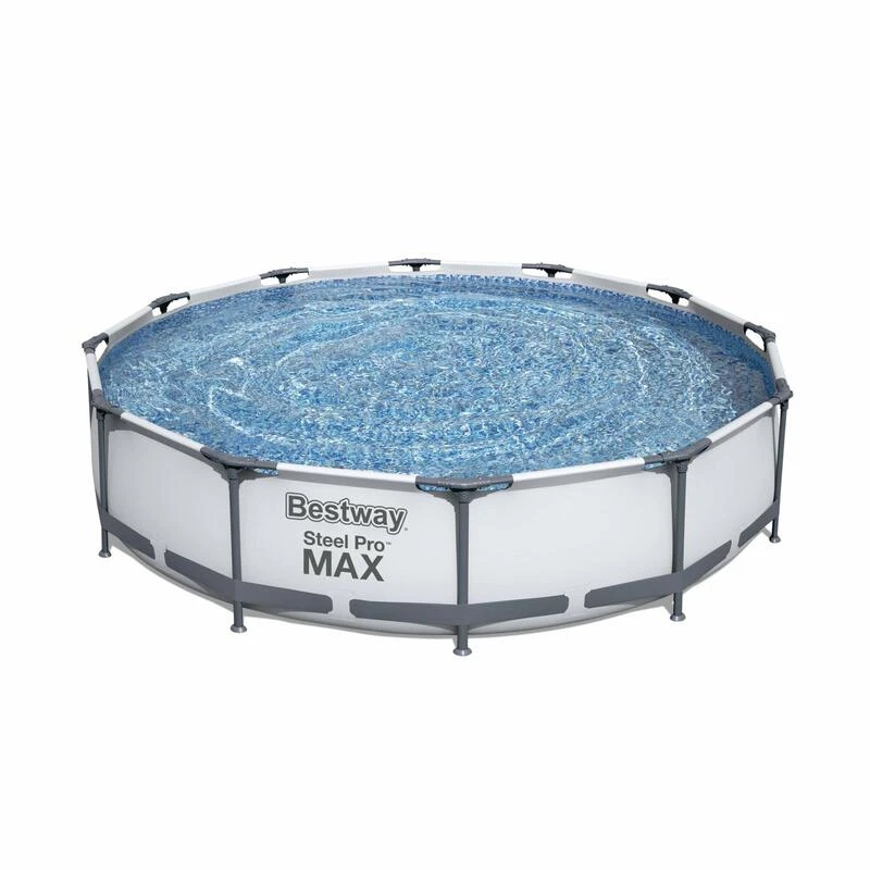 Bestway Piscine Tubulaire - Opalite Blanche - Piscine Ronde 3,6m Avec Pompe De 2 Bestway Piscine Tubulaire - Opalite Blanche - Piscine Ronde 3,6m Avec Pompe De – Image 2