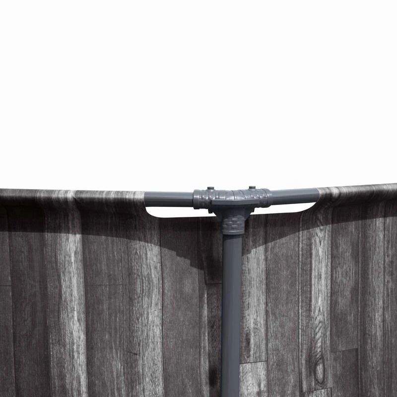 Bestway Piscine Tubulaire - Opalite Grise - Aspect Bois, Piscine Ronde 3,6m 4 Bestway Piscine Tubulaire - Opalite Grise - Aspect Bois, Piscine Ronde 3,6m – Image 4