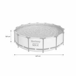 Bestway Piscine Tubulaire - Peridot 14,5m² Piscine Ronde 4,3m Avec Pompe De -Bestway piscine tubulaire peridot 145m piscine ronde 43m avec pompe de 4
