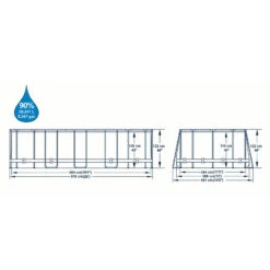 Bestway Piscine Tubulaire Power Steel Décor Bois Ovale 6,10 X 3,66 X 1,22 M 10 Bestway Piscine Tubulaire Power Steel Décor Bois Ovale 6,10 X 3,66 X 1,22 M -Bestway piscine tubulaire power steel decor bois ovale 610 x 366 x 122 m 3