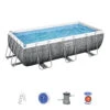 Bestway Piscine Tubulaire Rectangulaire Power Steel 4,04 X 2,01 X 1,00 M