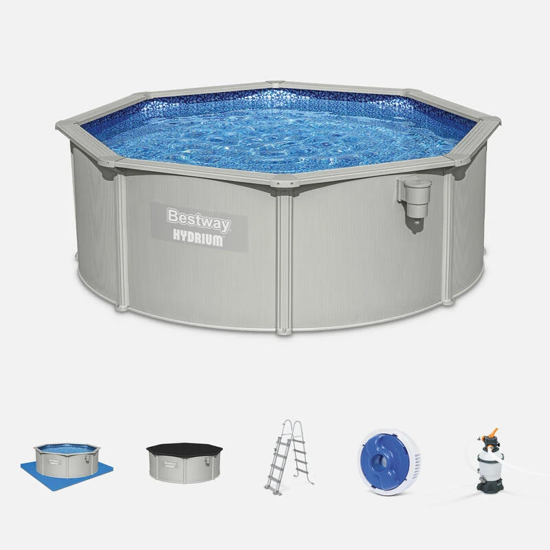 Bestway Piscine Tubulaire Ronde 360cm Avec Accessoires | Sweeek 1 Bestway Piscine Tubulaire Ronde 360cm Avec Accessoires | Sweeek