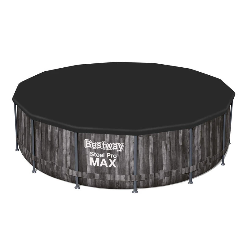 Bestway Piscine Tubulaire Steel Pro Max Décor Bois Ronde 4,27 X 1,07 M 2 Bestway Piscine Tubulaire Steel Pro Max Décor Bois Ronde 4,27 X 1,07 M – Image 2