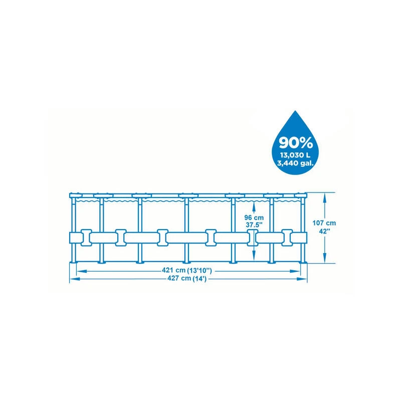 Bestway Piscine Tubulaire Steel Pro Max Décor Bois Ronde 4,27 X 1,07 M 4 Bestway Piscine Tubulaire Steel Pro Max Décor Bois Ronde 4,27 X 1,07 M – Image 4