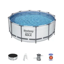 Bestway Piscine Tubulaire Steel Pro Max Ronde 3,66 X 1,22 M
